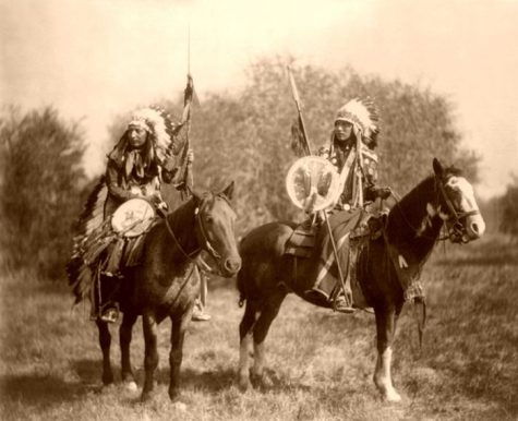 The Sioux tribe, shown above, is what most people think of as the typical Native American tribe.